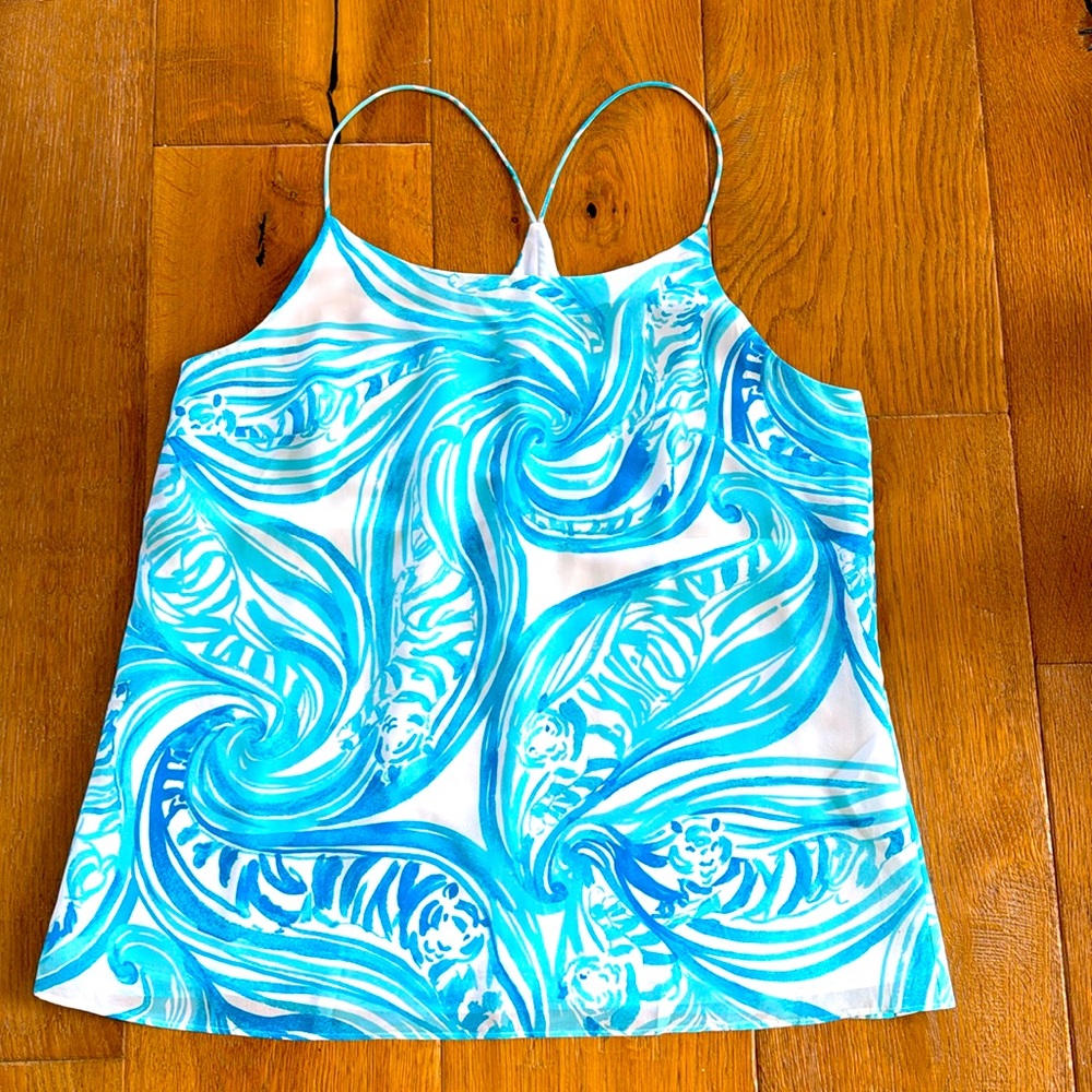 Lilly Pulitzer silk tank top size medium perfect condition